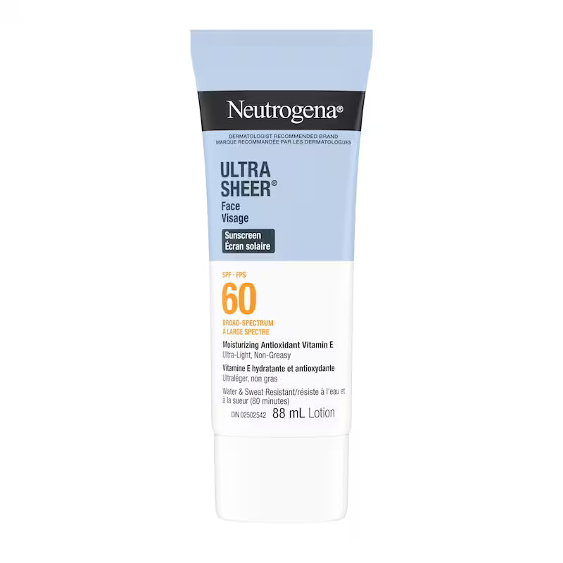 NTG U-SHEER SUNSCREEN FACE SPF60 LOT 2X88ML LOTION