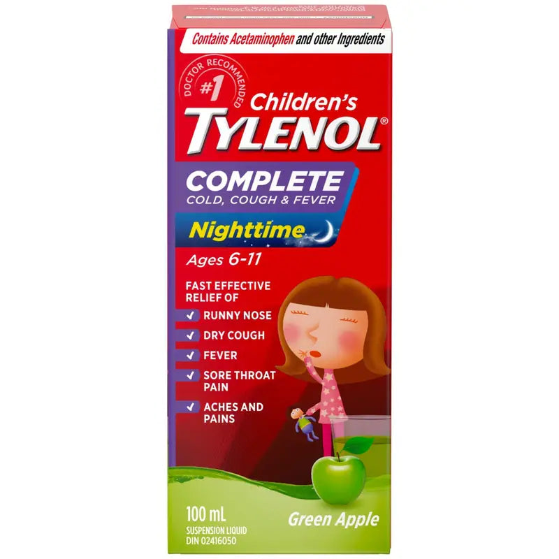 TYLENOL COMPLET CHLD COLD/COUGH/FEVER NT 100ML LIQUID