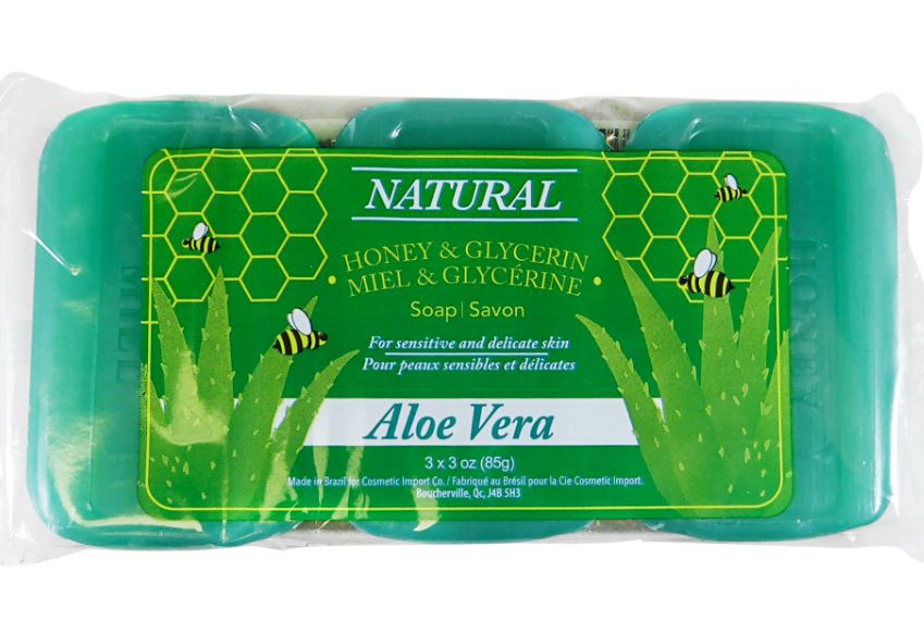 SOAP HONEY GLYCERINE ALOE VERA 3X85G