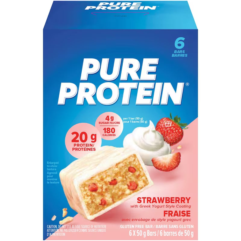 PURE PROTEIN STRAWB/GREEK YOGURT 6X50G BAR