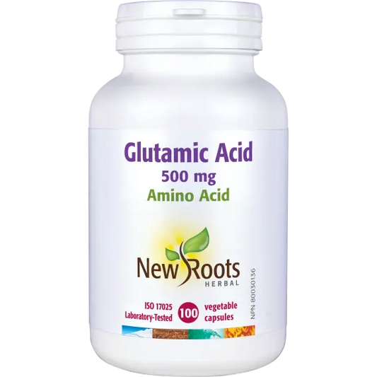 NEW ROOTS    Glutamic Acid    100 capsules