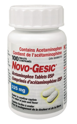 GESIC CPLT 325MG UD 100 NOVO CAPLET
