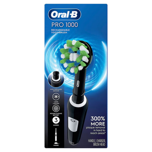 TOOTHBRUSH ORAL B CROSS ACTION POWER RECH BLACK