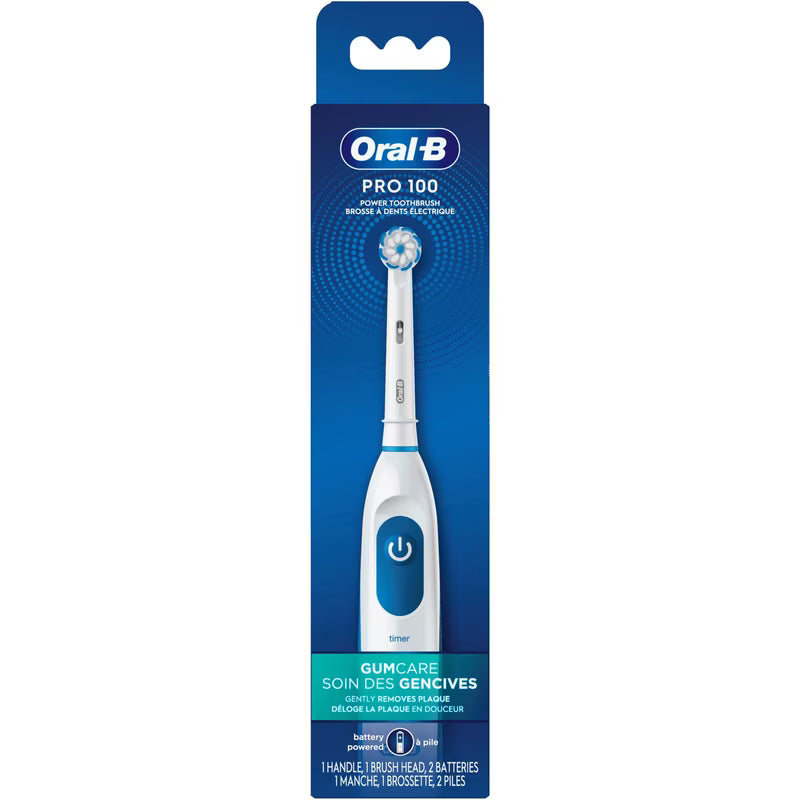 ORAL B PRO 100 GUM CARE TOOTHBRUSH BATTERY BLUE
