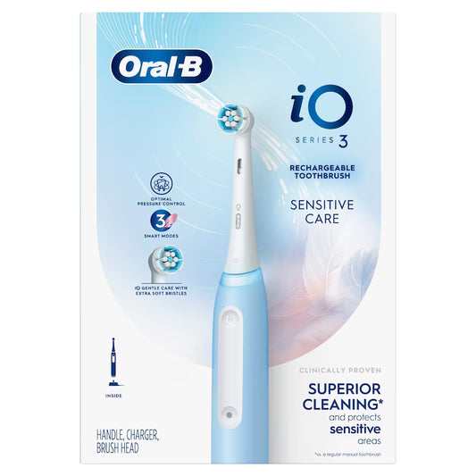 ORAL B IO SERIES 3 TOOTHBRUSH RECH SENS ICY BLUE