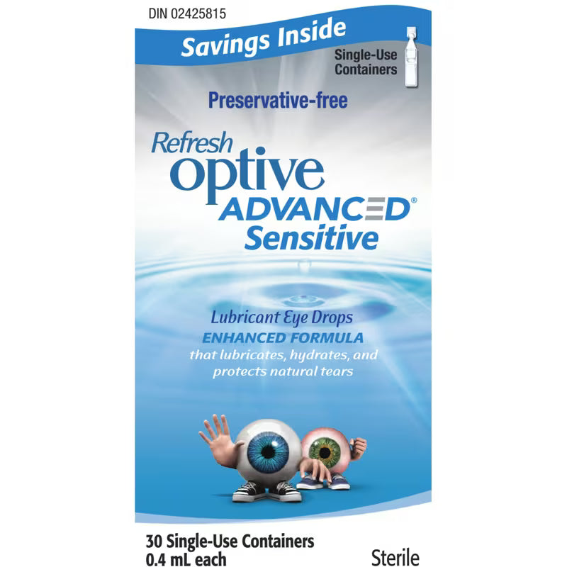 REFRESH OPTIVE ADVANCED SENSITIVE 30X0.4ML SOLUTION