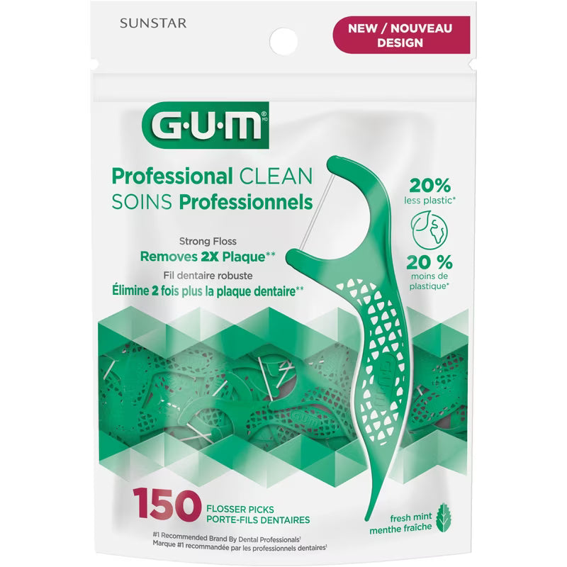 GUM FLOSSERS PROFESSIONAL CLEAN + 150