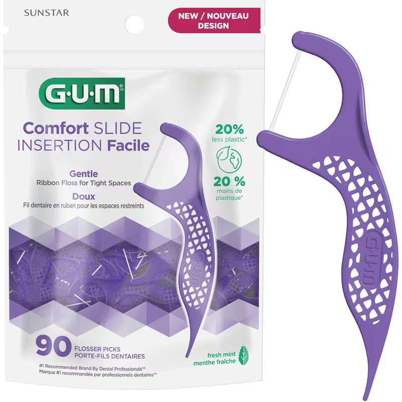 GUM COMFORT SLIDE FLOSSERS 90