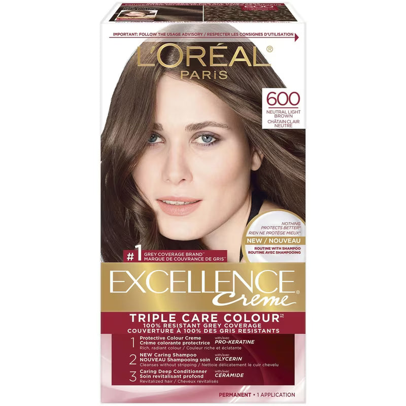 L'OREAL EXCELLENCE CR #600 NEUTRAL LIGHT BROWN