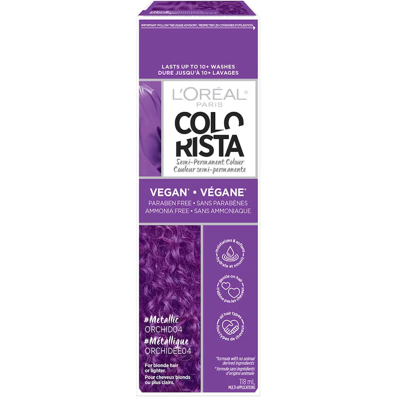 LOREAL COLORISTA SEMI-PERMANENT METALLIC ORCHID