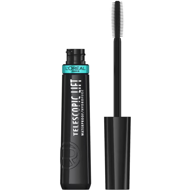 L'OREAL MASCARA TELESCOPIC LIFT BLACK WATERPROOF pack of 3