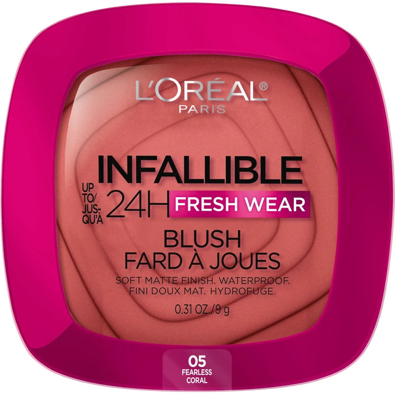 LOR INFALLIBLE 24H BLUSH FEARLESS CORAL pack of 2