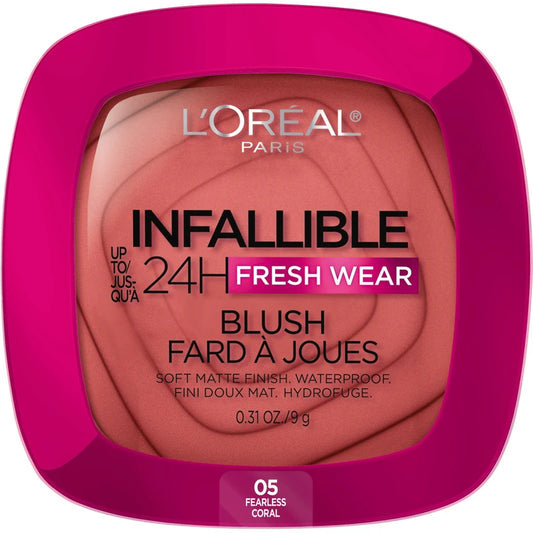 LOR INFALLIBLE 24H BLUSH FEARLESS CORAL pack of 2