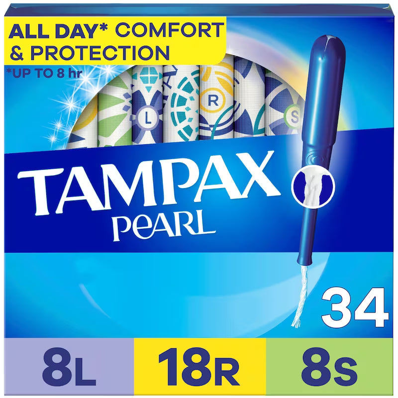 TAMPAX PEARL MULTIPK UNSCENTED LT/REG/SUP 34
