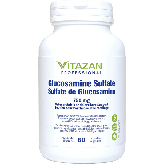 Vitazan    Glucosamine Sulfate (750 mg) 60 capsules