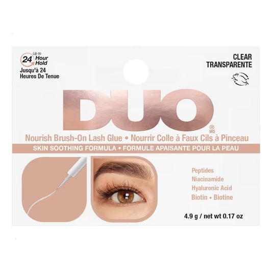 ARDELL DUO GLUE FOR LASHES CLEAR BRUSH ON pack of 6