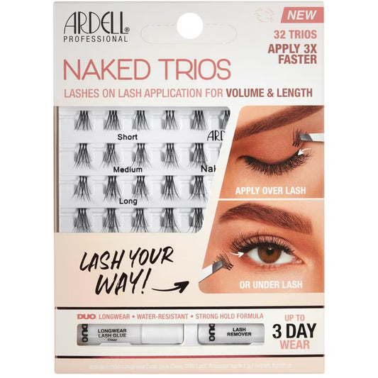 ARDELL NAKED LASHES TRIOS KIT pack of 4