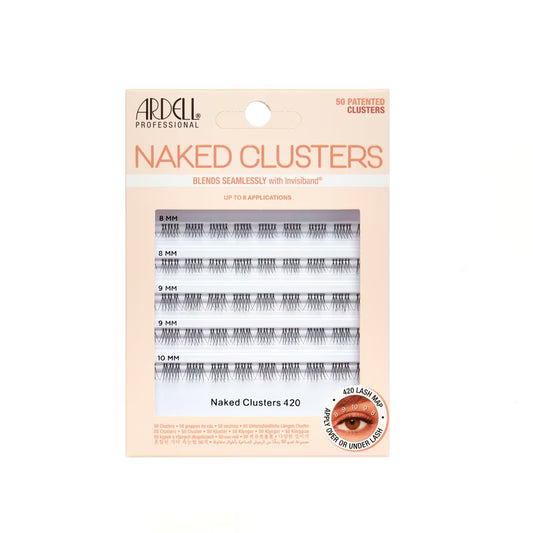 ARDELL CLUSTERS LASHES NAKED 420 50CT pack of 4