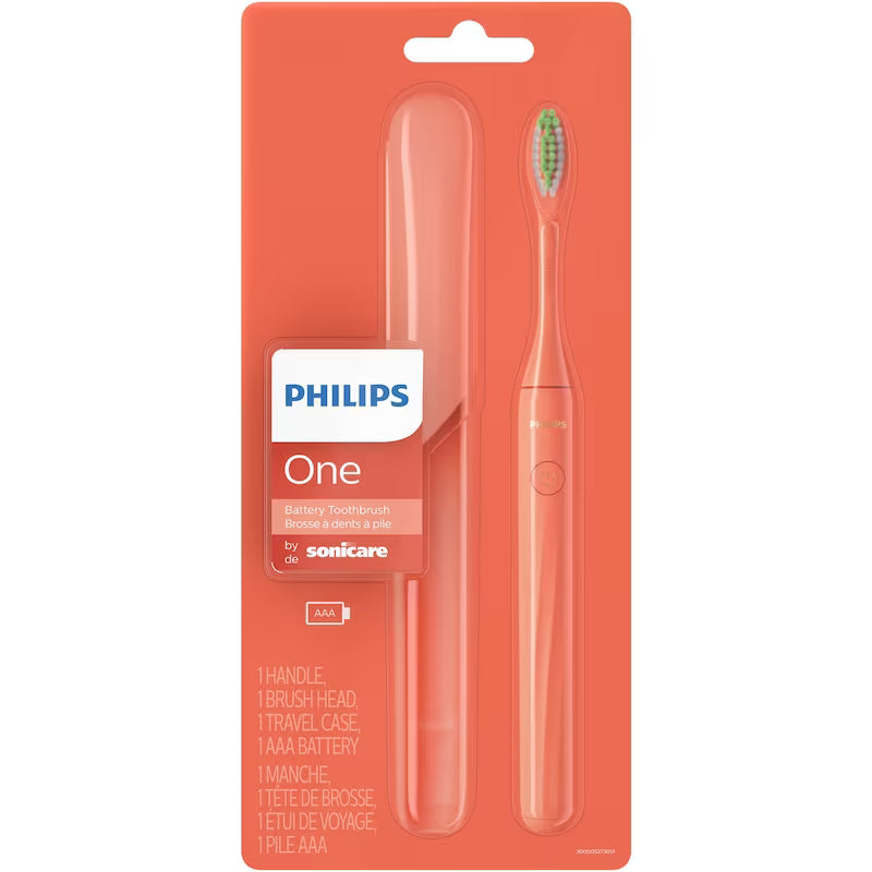 PHILIPS ONE TOOTHBRUSH BATTERY CORAL