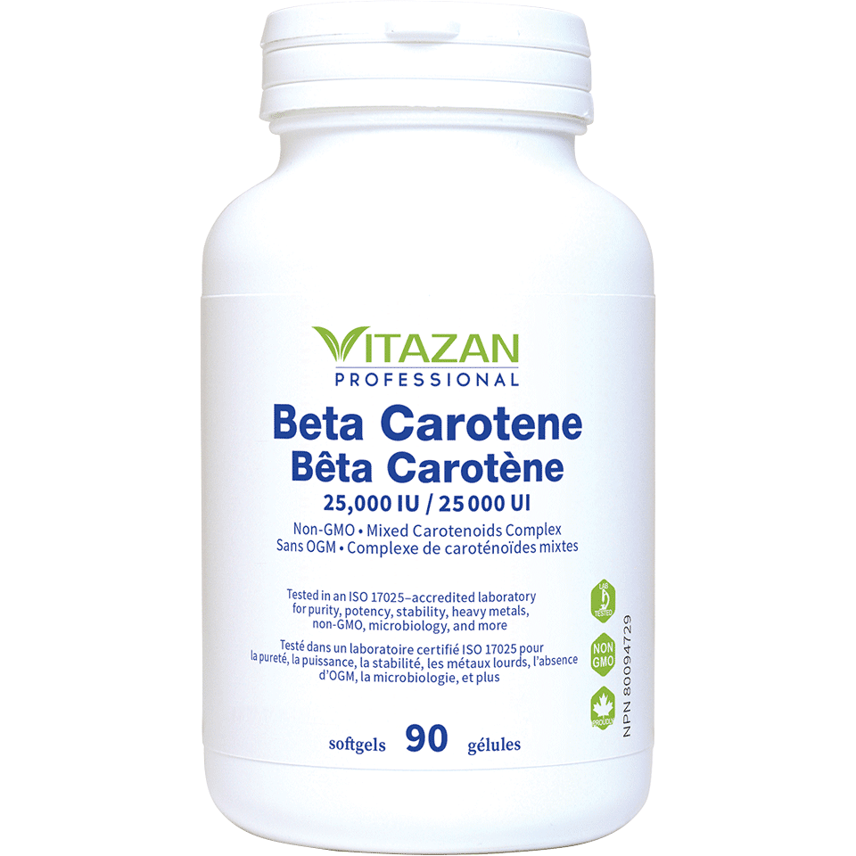 Vitazan    Beta-Carotene (25,000 IU · Non-GMO · Mixed Carotenoid Complex) 90 softgels