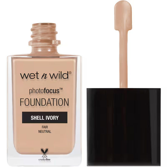 WET N WILD PHOTO FOCUS FOUNDATION SHELL IVORY pack of 2