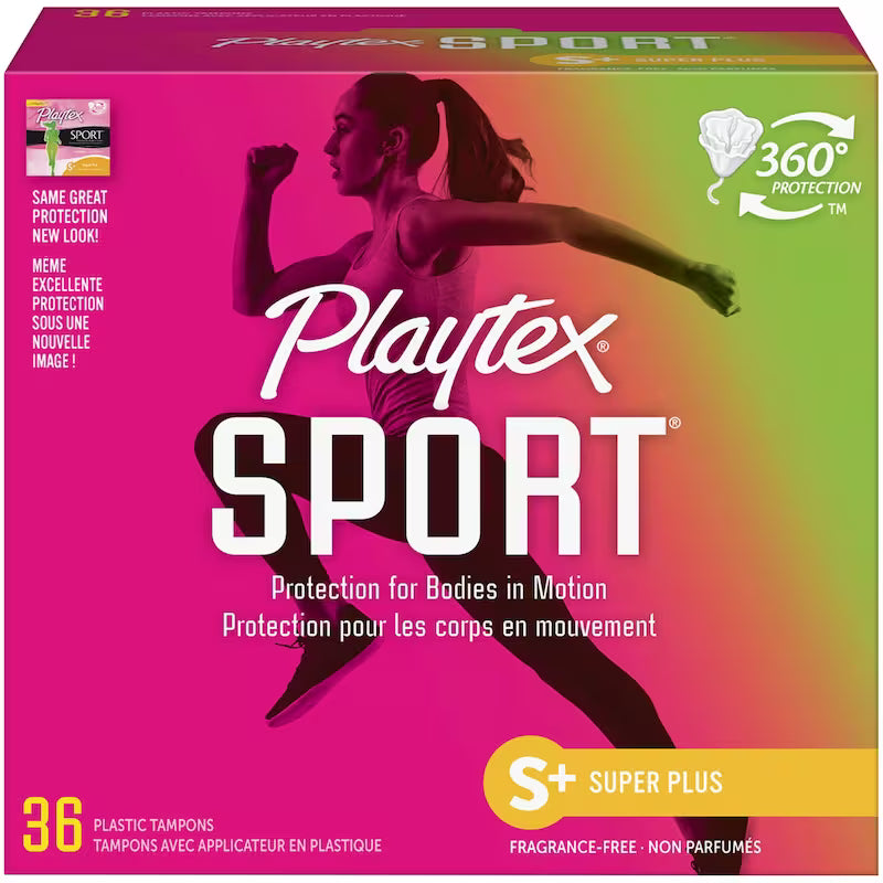 PLAYTEX TAMPON SPORT SUPER PLUS UNSCENTED 36