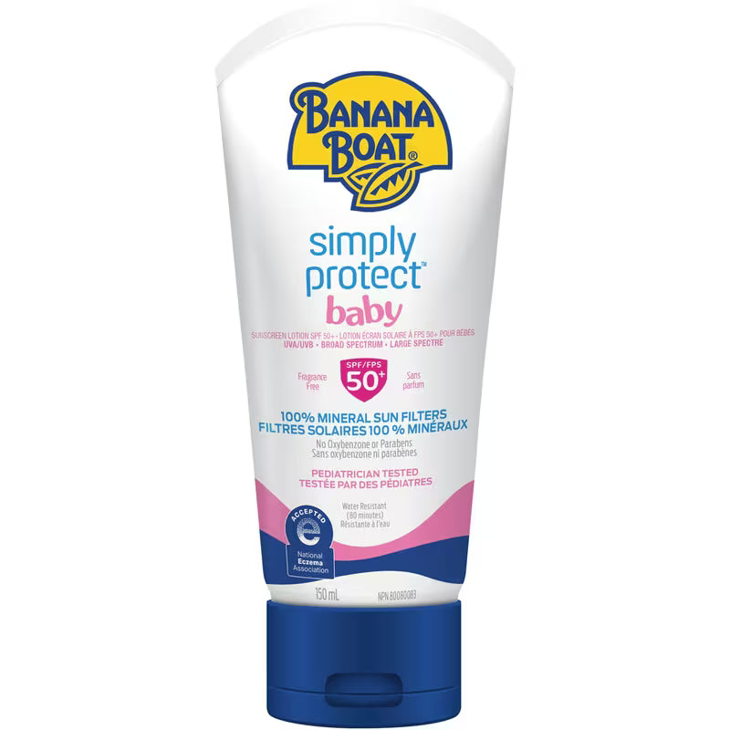 BANANA BOAT SP LOT BABY MINERAL SPF50+ 150ML LOTION