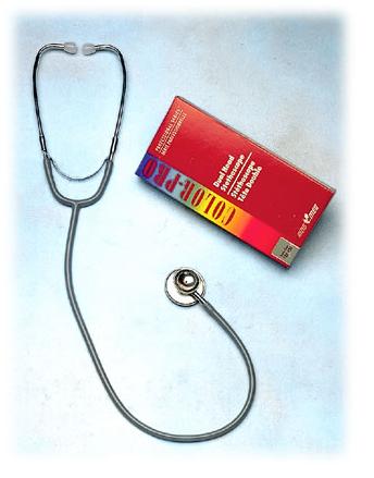 STETHOSCOPE DUAL HEAD BLACK TUBING