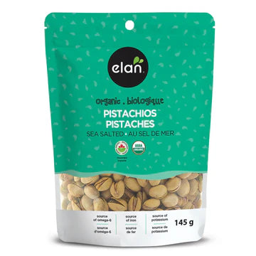 Elan Organics   Sea Salted Pistachios   145 g