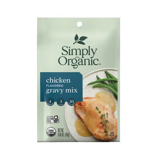 SIMPLY ORGANIC     Gravy Mix, Roasted Chicken, Organic (sachets)    24g