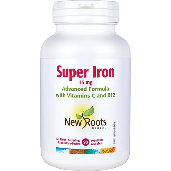 NEW ROOTS    Super Iron 15 mg    90 capsules