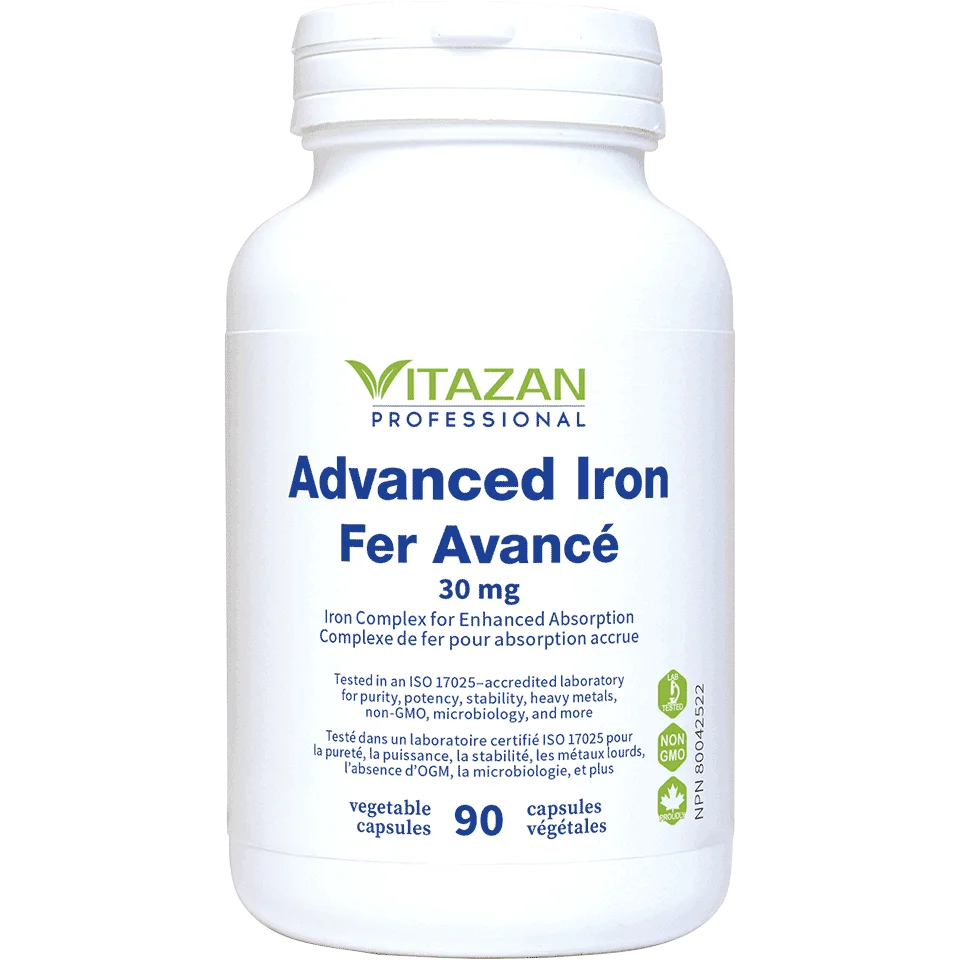 Vitazan    Advanced Iron (30 mg · High Absorption · Helps to Prevent Iron Deficiency) 90 capsules