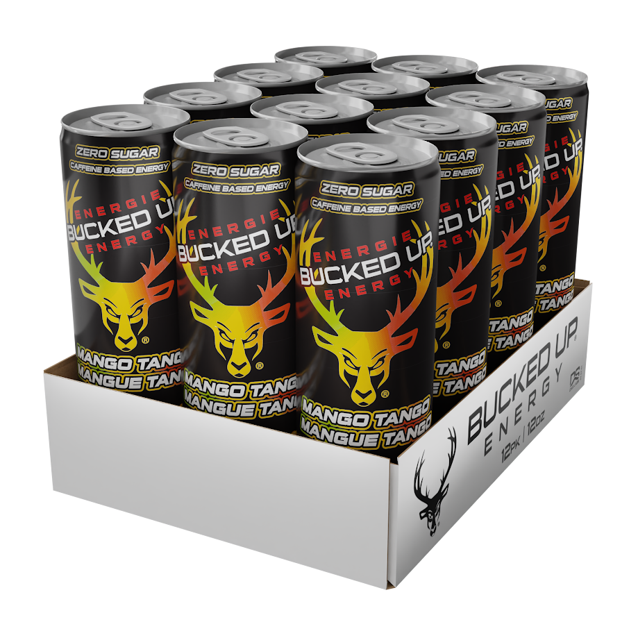 Bucked Up   Bucked Up Energy Drink, Mango Tango, 12/Case