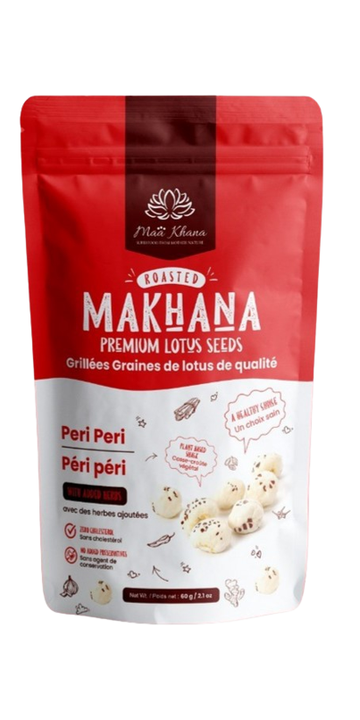 Maa Khana-MaaKhana Lotus Seeds - Peri Peri 6x50g