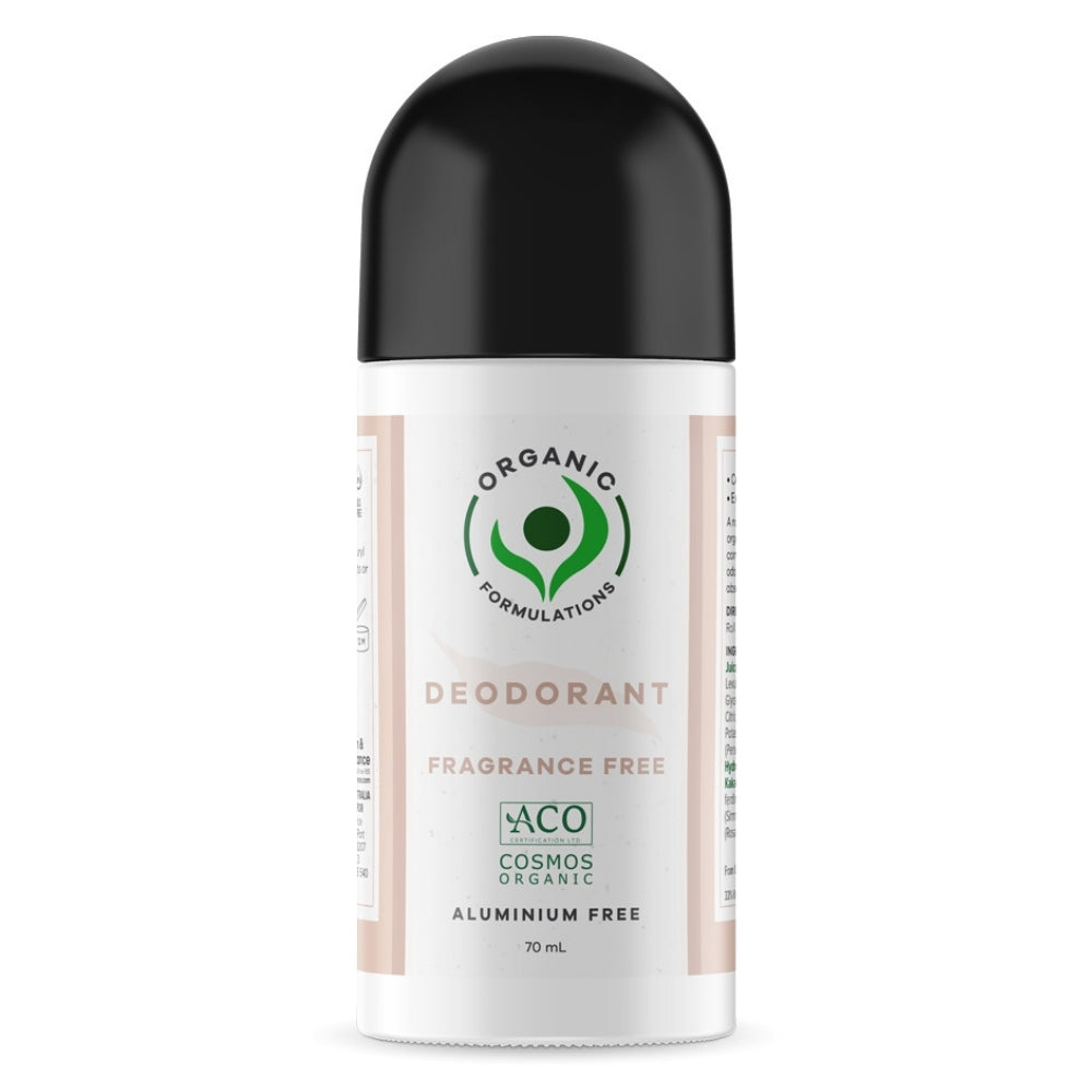 Organic Formulation - Natural Deodorant - Fragrance Free 70ml