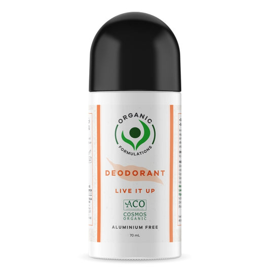 Organic Formulation - Natural Deodorant - Live it Up 70ml