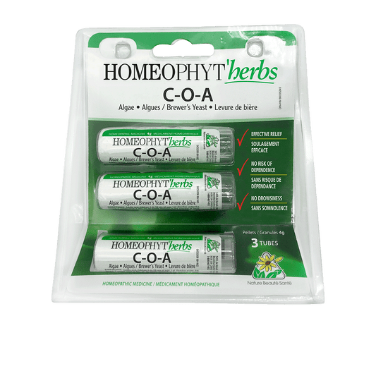 HOMEOPHYT'HERBS COA (cu-au-ag - algae,brewer's yeast) 3 tubes x 4 g