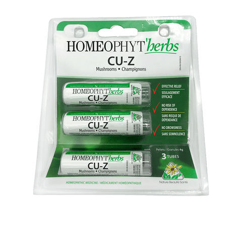 HOMEOPHYT'HERBS CU-Z (copper-zinc - mushrooms) 3 tubes x 4 g