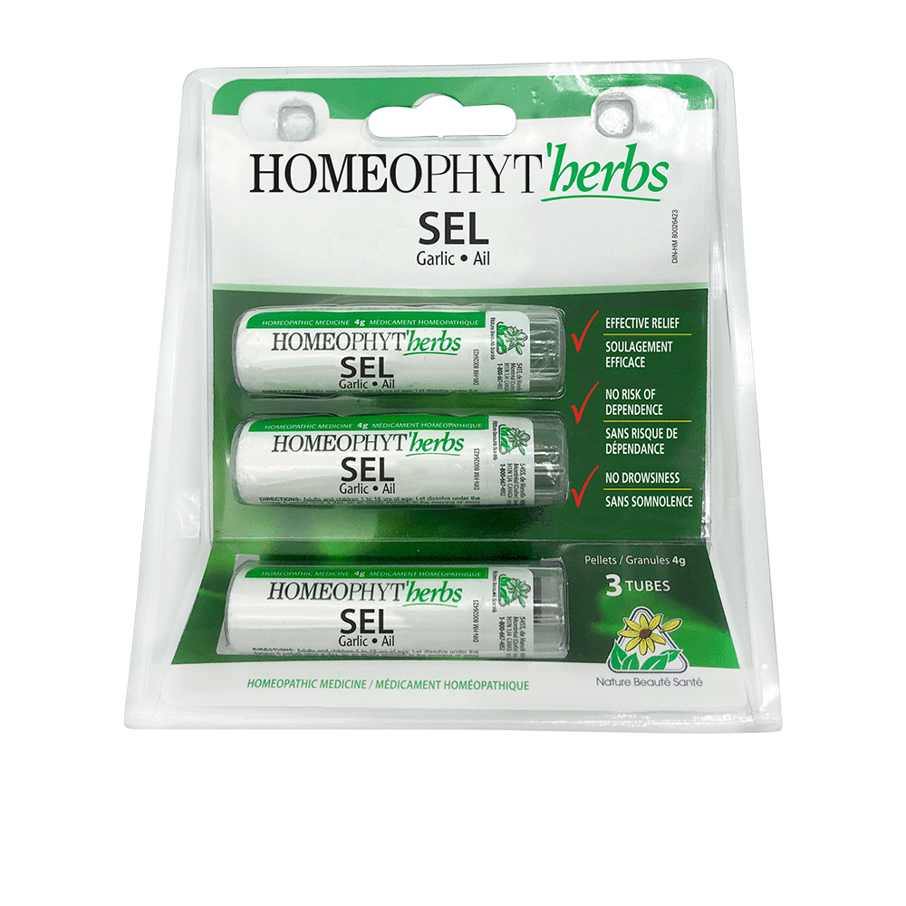 HOMEOPHYT'HERBS SEL (selenium - garlic) 3 tubes x 4 g