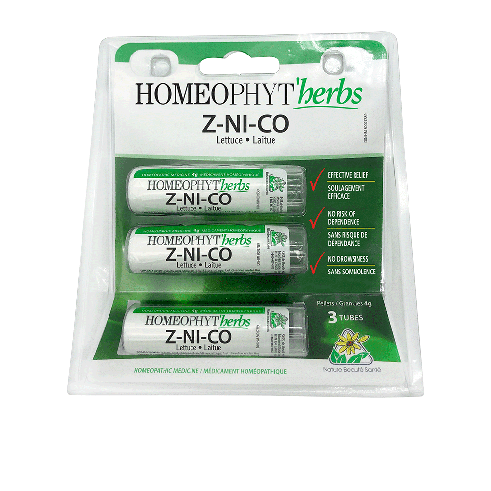 HOMEOPHYT'HERBS Z-NI-CO (zinc-nickel-cobalt - lettuce) 3 tubes x 4 g