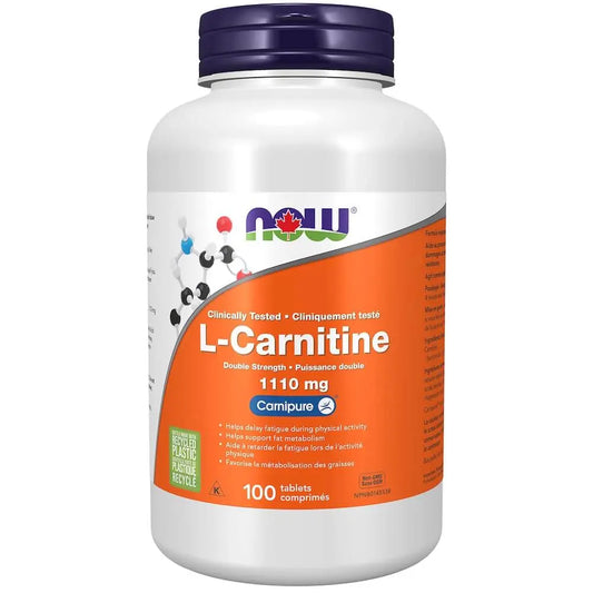 NOW Foods - L-Carnitine, 1110mg 100tab