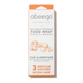 Abeego-Medium Square (3) Beeswax Wrap