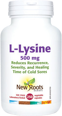 NEW ROOTS    L-Lysine 500 mg    250 capsules