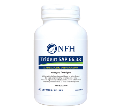 NFH Trident SAP 66:33 Natural Lemon Flavour (660 mg EPA, 330 mg DHA/softgel) 60 softgels