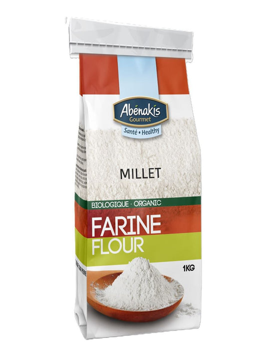 Abernaki Mill - NEW BRAND!   Organic Millet Flour   1 kg