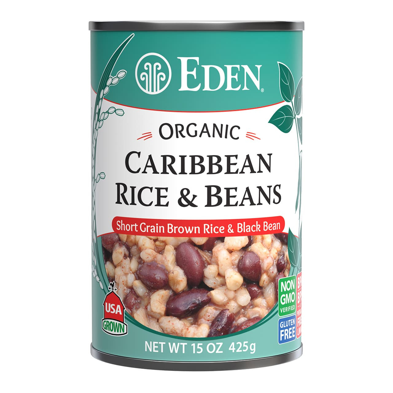 EDEN -   Rice & Caribbean Black Beans, Organic (can)    398ml