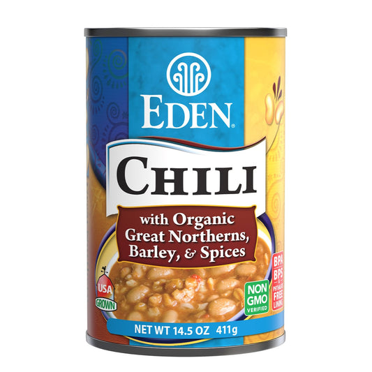 EDEN -  Chili, Great Northern & Barley, Organic    398ml