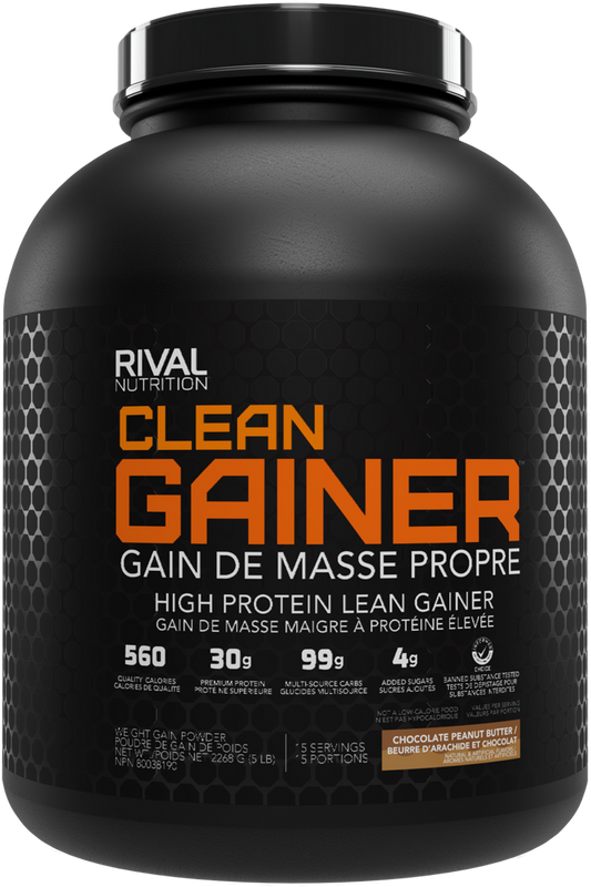 RIVAL NUTRITION - CLEAN GAINER - CHOCOLATE PEANUT BUTTER - 5lbs