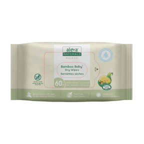 Aleva Naturals   Bamboo Baby Dry Wipes 60ct