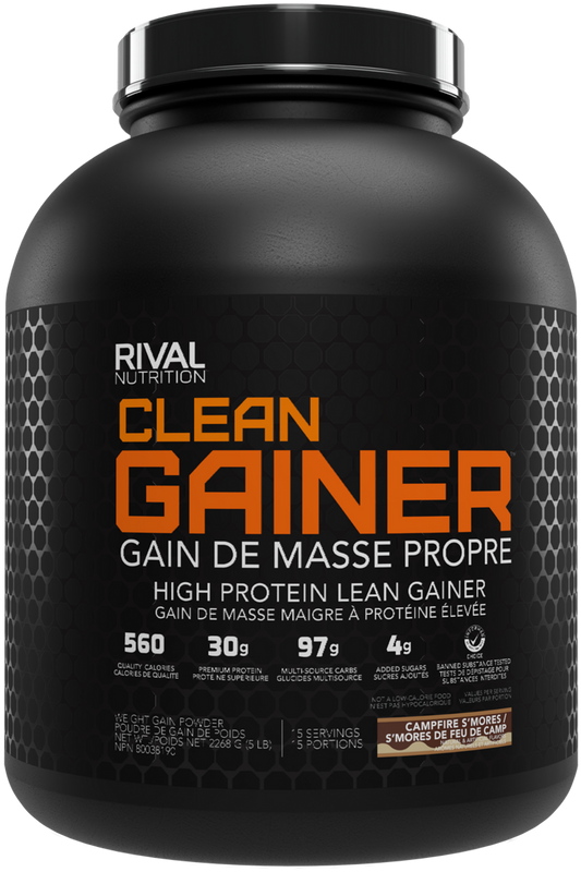 RIVAL NUTRITION - CLEAN GAINER - S'MORES - 5lbs